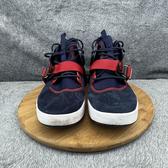 Nike Air Force 270 Shoes Mens Size 10 Blue Red Gold Strap Basketball AH6772-400 - Picture 2 of 9